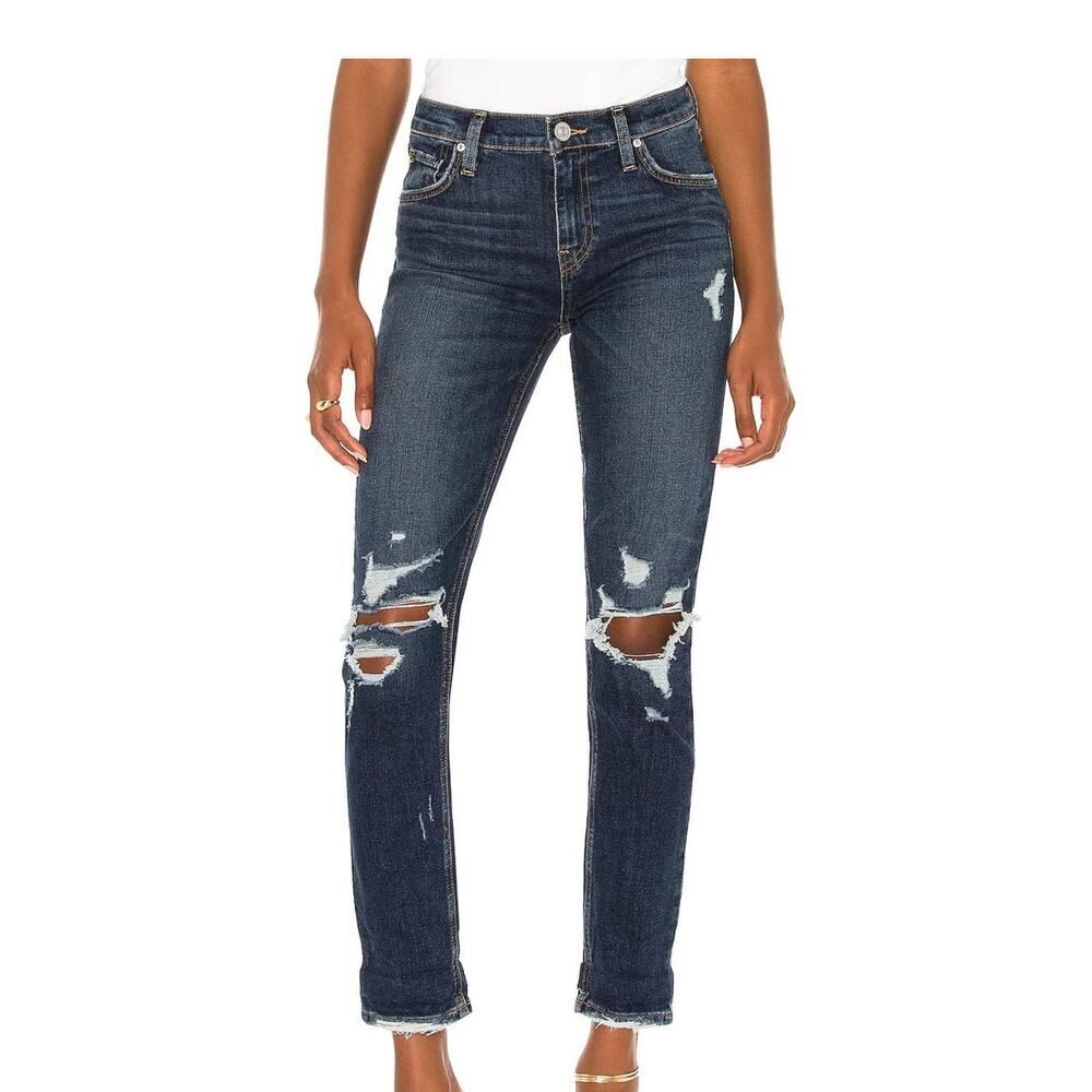 Hudson Lana‎ Boyfriend Distressed Dark Wash Jean Size 29